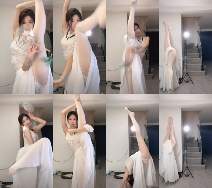 抖音 – 兔子 直播间一字马倒立等高级整活[2V-73MB]