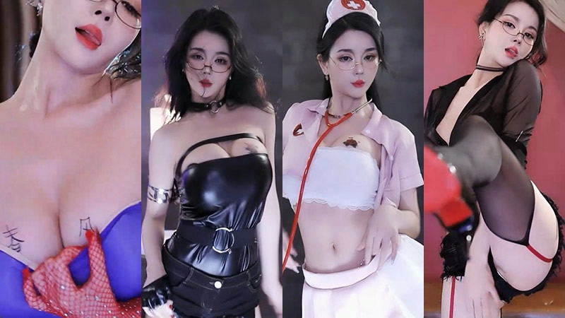 网易CC直播小燃燃付费群定制护士装抖胸热舞10分52