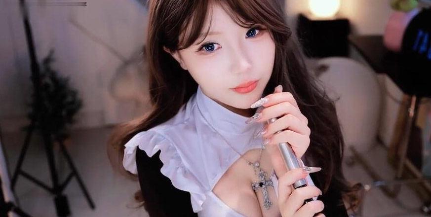 妮有柿角色扮演助眠ASMR-第一视角修女管麦和捂耳