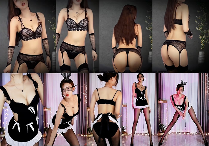 斗鱼 伊娃月 风骚御姐情趣丁字舞蹈定制【2V】【1.48G】