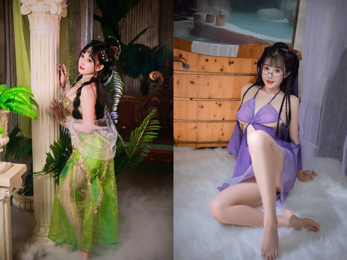 B站主播【遇见初夏】擦边充电专属合集【48V28P】【6.3G】