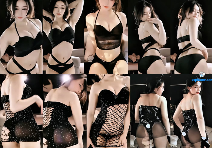 【漂漂 语珊】大尺内衣私人定制热舞 镂空情趣黑丝 极致爆乳翘臀抖抖抖 十分性感！(4V/10分20)