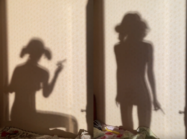 能看到胡须的影子舞小姐姐_抖音美女出处