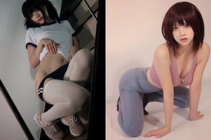 【疯猫ss 2022写真】白色情人节福袋 体操服&运动衣【80p】