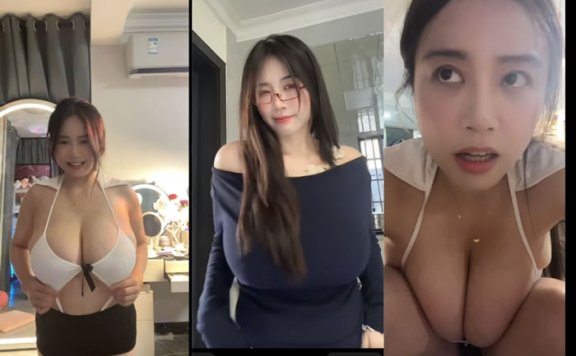 【抖音巨乳】夏夏很香香 揉搓巨乳一对一热舞 黑丝乳贴抖奶【3V】【1.44G】